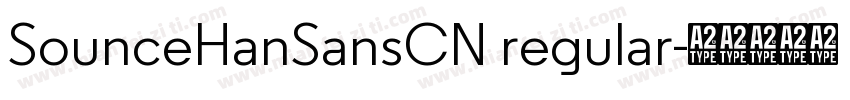 SounceHanSansCN regular字体转换